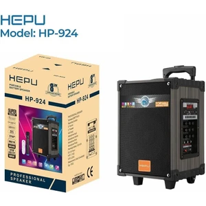 Hp-924 8'' 3 Kanal Taşınabilir Şarjlı Hoparlör