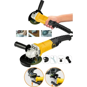 1200W Avuç Taşlama Makinesi 125mm 6 Kademeli Uzun Kuyruk