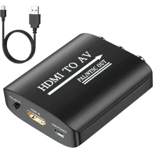 4334 HDMI To Av Rca Tos Çevirici Dönüştürücü Adaptör
