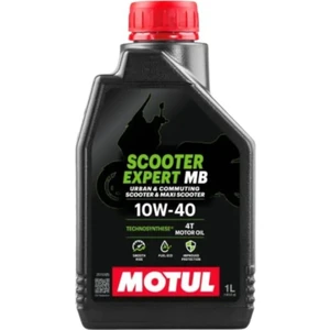 Scooter Expert MB 10W-40 Tam Sentetik Motor Yağı 1 lt Sessiz Çalışma ve Temizlik