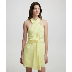 Halter Yaka Mini Elbise IS1250002214009