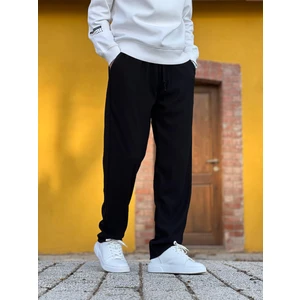 Elit Wear Rahat Kalıp Çizgili Esnek Kumaş Fitilli Relaxed Pantolon