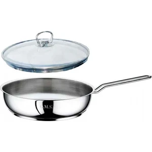 Çelik Tava 20X5 cm Cam Kapaklı