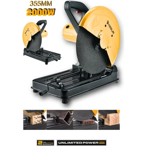 2000W Bakır Sargılı Metal Şanzıman 355 Mm Profil Metal Kesme Makinesi
