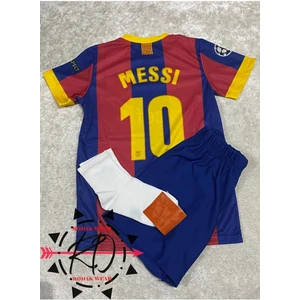 Lionel Messi 2011 Sezon Finali Retro Noataji Çocuk Forma Takımı 4 Parça