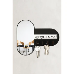 Dekoratif Aynalı Pleksi Anahtarlık Askısı Isme Özel Pleksi Yazılı Organizer Anahtar Düzenleyici Mdf