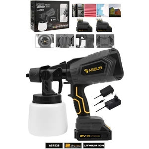 Profesyonel 21V Çift Akülü 300 Mm Vernik Sprey Boya Püskürtme Makinesi