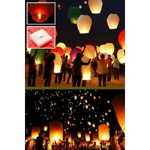 Yüksek Kaliteli Dilek Feneri Gece Göyküzü Dilek Balonu 1 Adet