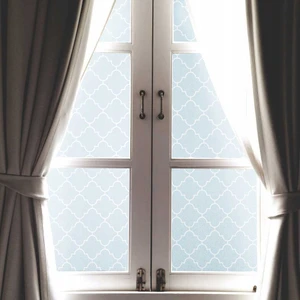 276-8192 Geometrik Desen Kendinden Yapışkanlı Cam Folyo (67  cm  x 2 Mt)