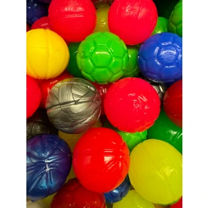 32 mm Renkli Zıplayan Otomat Topu 100 Adet