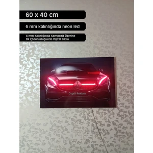 Özgül Reklam Mercedes Neon  LED Tablo / Neon LED Tabela / Neon LED  / LED Tablo / Mercedes Neon Duvar Tablo