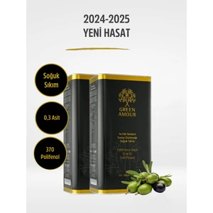 Green Amour  10 Litre (2'li 5lt) 0,3 asit Soğuk Sıkım %100 Naturel Sızma Zeytinyağı