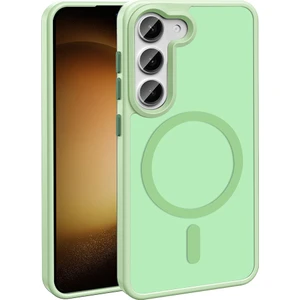 Kip GSM Galaxy S24 Fe Magsafe Kablosuz Şarj Özellikli Mat Arka Yüzeyli Kapak Kılıf