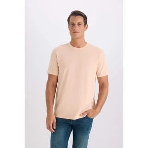 %100 Pamuk New Regular Fit Bisiklet Yaka Basic Düz Kısa Kollu Tişört V7699AZ25SP