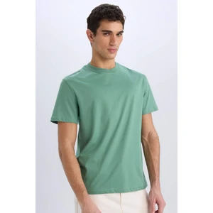 %100 Pamuk New Regular Fit Bisiklet Yaka Basic Düz Kısa Kollu Tişört V7699AZ25SP