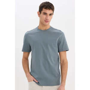 %100 Pamuk New Regular Fit Bisiklet Yaka Basic Düz Kısa Kollu Tişört V7699AZ25SP