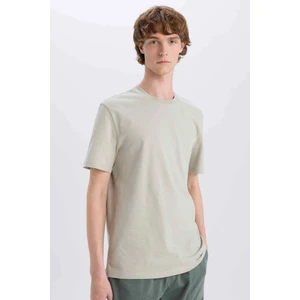 %100 Pamuk New Regular Fit Bisiklet Yaka Basic Düz Kısa Kollu Tişört V7699AZ25SP