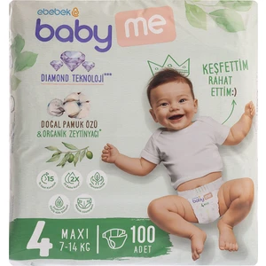 Baby Me Maxi 4 Numara Bebek Bezi 7-14 kg 100 Adet