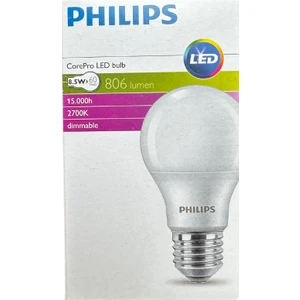 8,5W (60W) 2700K (Sarı Işık) Dim Edilebilir E27 Duylu (Kalın Duy) led Ampul