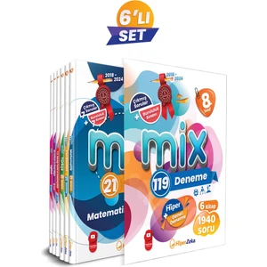 Hiper Zeka Yayınları 8. Sınıf Mix 119 Deneme Tüm Dersler Set