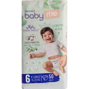 Baby Me Xl 6 Numara Bebek Bezi 15-25 kg 50 Adet