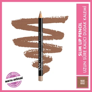 Nyx Professional Makeup Slim Lip Pencil Nude Beige Dudak Kalemi – Kolay Uygulama, Uzun Süre Kalıcılık ve Pürüzsüz Sürüş