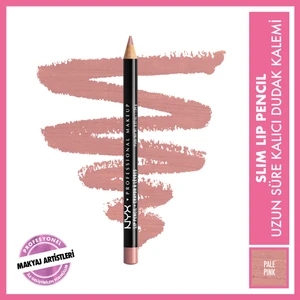 NYX Professional Makeup Pale Pink Suya Dayanıklı Dudak Kalemi 1,04 g – Kolay Sürüm, Dağılma ve Akma Önleyici