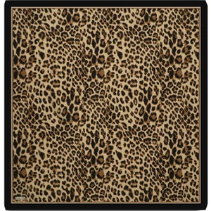 Bursa İpek Taba Leopar Desen Twill Ipek Eşarp