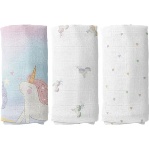 Casadora Baby Astra %100 Pamuk 3'lü Müslin Örtü Seti - 70X70 cm
