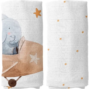 Casadora Baby Happy Tony 100% Pamuk 2'li Müslin Örtü Seti - 90X90 cm