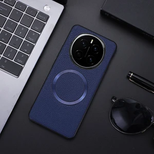 Honor Magic7 Pro 5g Pu Deri+Tpu Telefon Arka Kapağı Magsafe ile Uyumlu (Yurt Dışından)