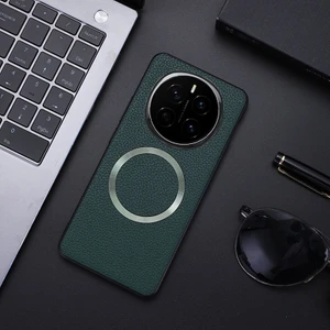 Honor Magic7 Pro 5g Pu Deri+Tpu Telefon Arka Kapağı Magsafe ile Uyumlu (Yurt Dışından)