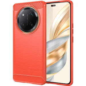 Honor Magic7 Lite 5g Karbon Fiber Doku Fırçalanmış Anti Parmak Izi Telefon Arka Kapak (Yurt Dışından)