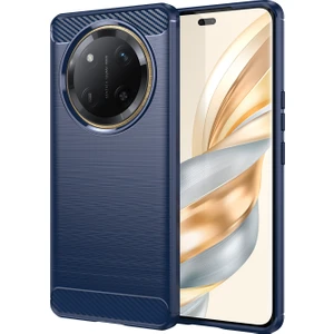 Honor Magic7 Lite 5g Karbon Fiber Doku Fırçalanmış Anti Parmak Izi Telefon Arka Kapak (Yurt Dışından)