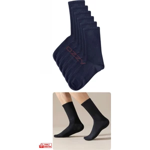 Ozzy Socks 6 Çift Beyaz Dikişsiz Pamuklu Unisex Soket Çorap Nefes Alabilir Düz Desen