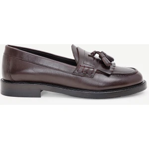 Kauçuk Tabanlı Deri Loafer