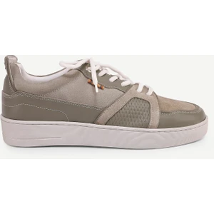 Deri-Süet Detaylı Sneaker