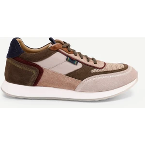 File Detaylı Deri Sneaker