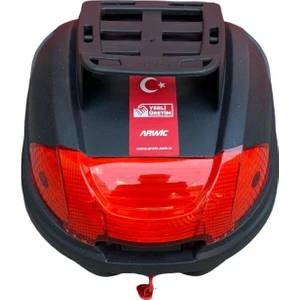 Arwiç 34 Litre Sırt Dayamalı Kargolu Motosiklet Arka Çanta