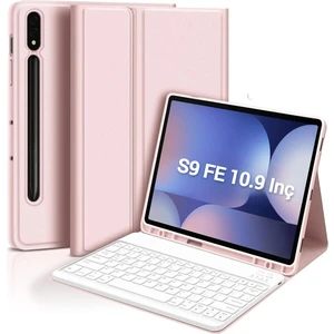 TEKNETSTORE Samsung Galaxy Tab S9 Fe / S10 Fe 10.9'' Q Türkçe Klavyeli Kılıf Kalem Bölmeli Bluetooth Özellikli Standlı