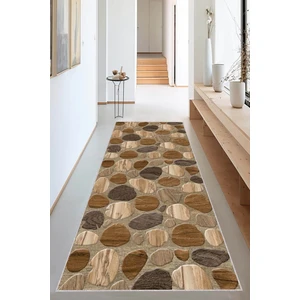 Kahverengi 3D Üç Boyutlu Kesme Rulo Özel Ölçü Yolluk AR1211