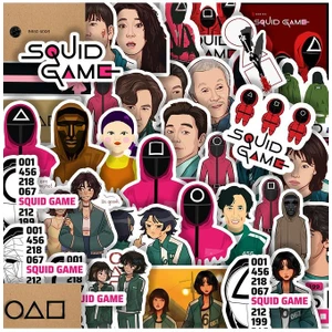 Squid Game 57'li Dev Set - Laptop/telefon Sticker Seti