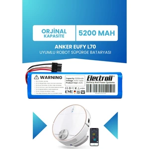 Anker Eufy L70 Uyumlu Batarya (ORJİNAL KAPASİTE) 5200mah Pil Akıllı Robot Süpürge Bataryası Değişimi