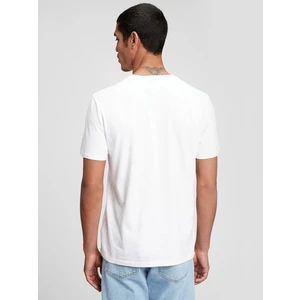 Erkek Beyaz Bisiklet Yaka Basic T-Shirt