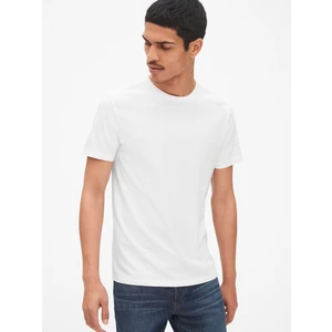 Erkek Beyaz Bisiklet Yaka Basic T-Shirt