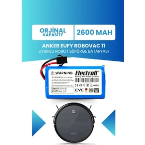 Eufy Robovac 11 Batarya (ORJİNAL KAPASİTE) 2.600mAh Pil Akıllı Robot Süpürge Batarya Değişimi