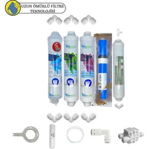 Pemax Water Solutions Pws Kapalı Kasa Su Arıtma Cihazları Uygun Sertifikalı 5li Vontron 4000 Tds Mebran Purefer Tat Set