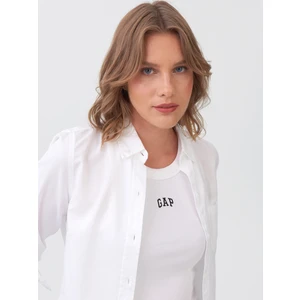 Kadın Beyaz Oxford Boyfriend Gömlek