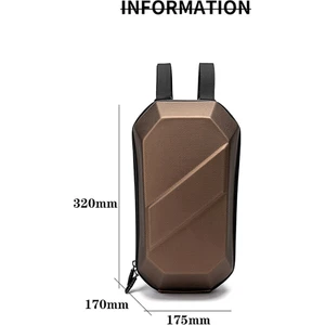 Yunjin Shop C 6l Stili Wıld Man Elektrikli Scooter Çantası Pu Eva Sert Kabuk Paketleri Bisiklet M365 Aksesuarları Için Taşınabilir Su Geçirmez Toz Geçirmez Bisiklet Kılıfı (Yurt Dışından)