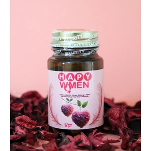 Hapy Women Lepidyum Takviye Edici Gıda - 60 Kapsül, Maca, Ginseng, Vitamin E, C, B6, B2, B12, Çinko ve Selenyum İçeren, Türkiye'de Üretilmiş Kadınlara Özel